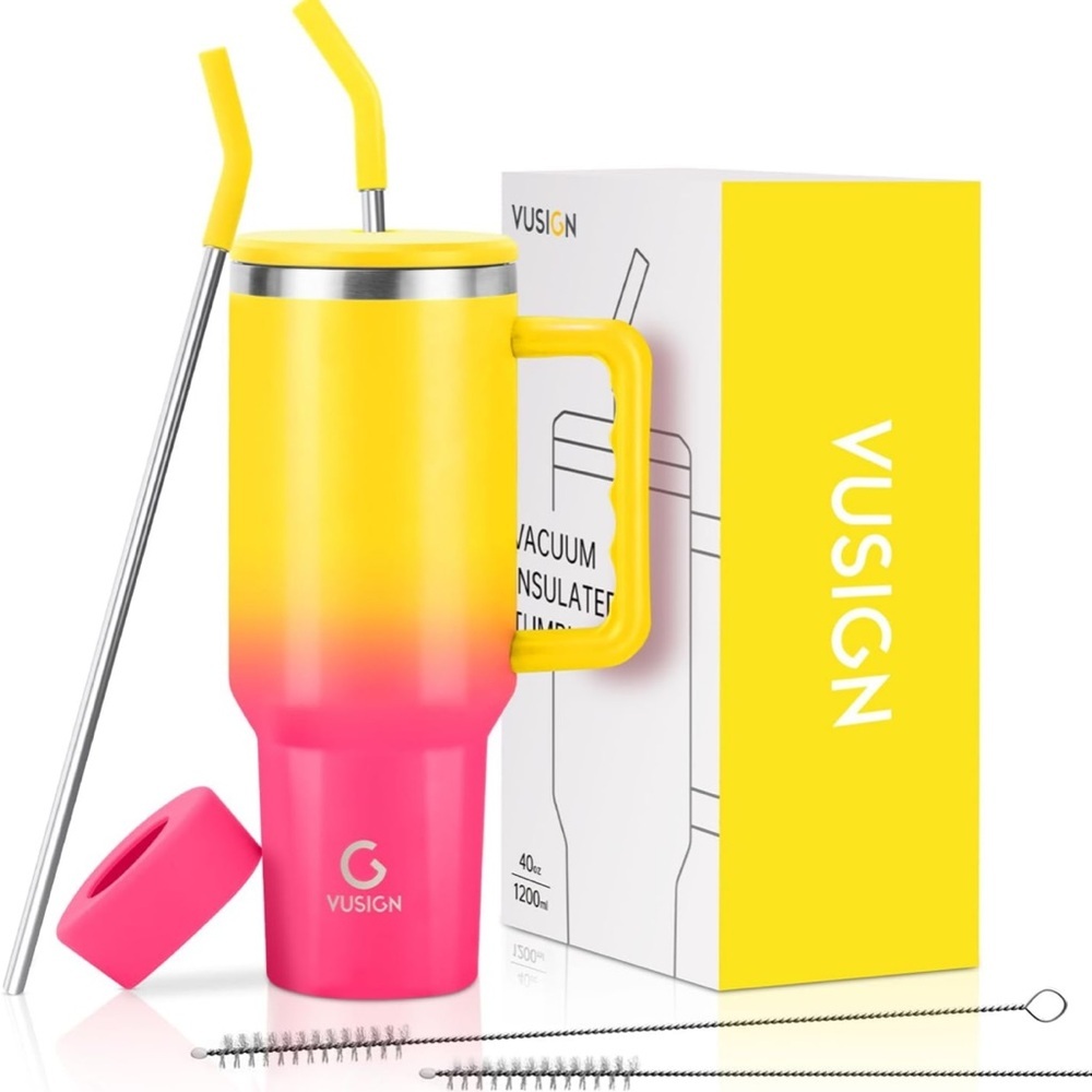 40oz Stainless steel double wall insulated tumbler